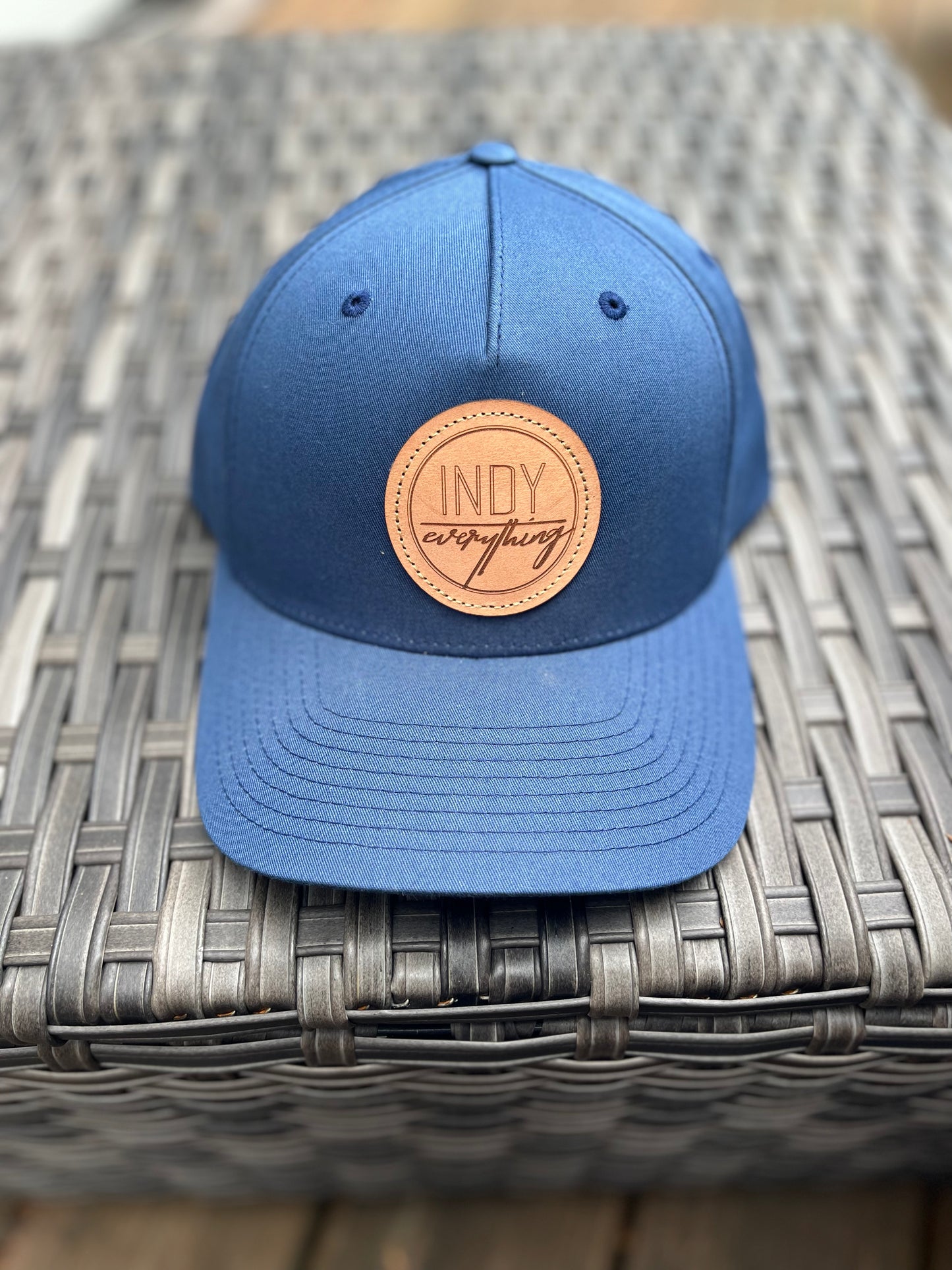 Cotton Twill Logo Hat - Navy