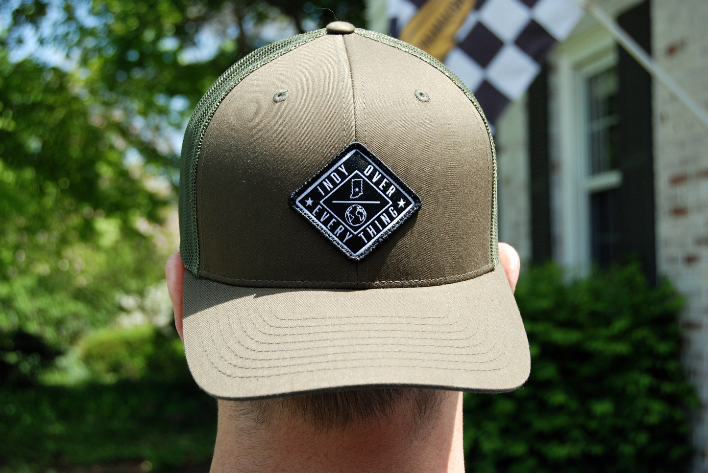 THE AVENUE TRUCKER HAT - OLIVE/OLIVE - Indy Over Everything