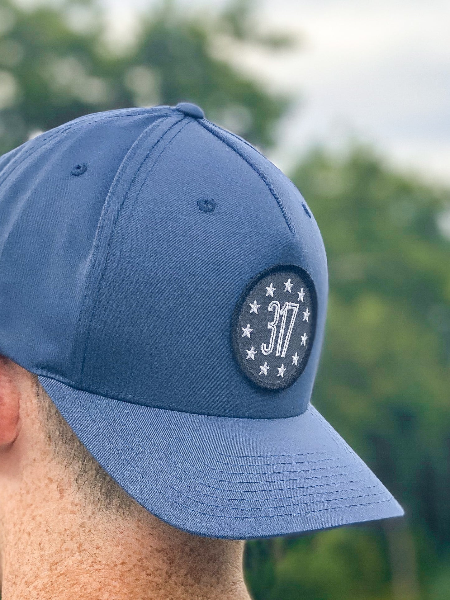 317 Patch Hat - Light Navy