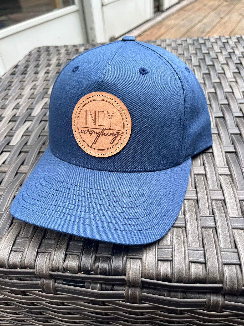 Cotton Twill Logo Hat - Navy