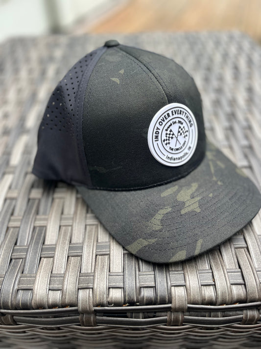 "Lakes and Links" Performance Hat (waterproof) - Camo / Black