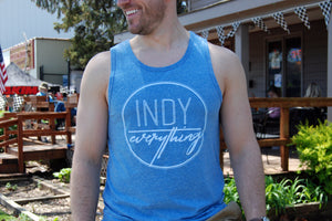 MENS LOGO TANK - BLUE - Indy Over Everything
