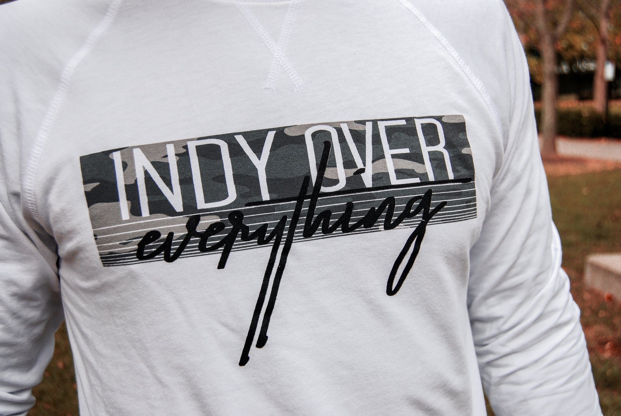 City Camo Sweatshirt - White