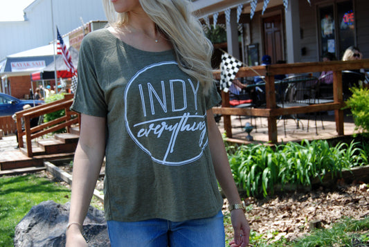 WOMENS LOGO RELAXED-FIT TEE - Indy Over Everything