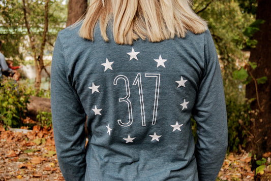 317 Stars Longsleeve - Slate