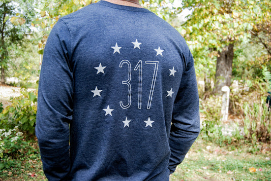 317 Stars Longsleeve - Navy