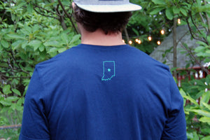 LOGO TEE - TRUE NAVY - Indy Over Everything