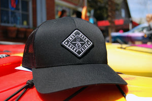 THE AVENUE TRUCKER HAT - BLACK/BLACK - Indy Over Everything