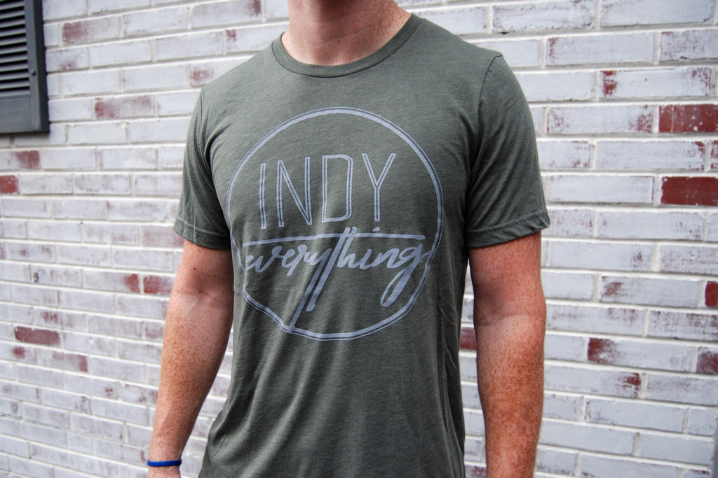 LOGO TEE - MILITARY GREEN - Indy Over Everything