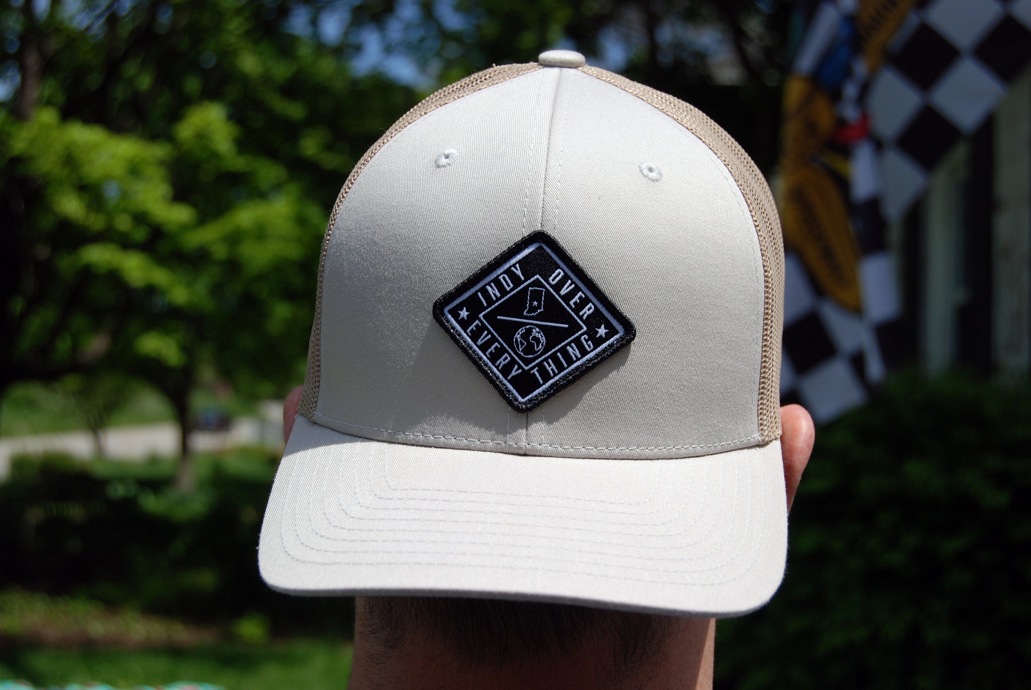 THE AVENUE TRUCKER HAT - TAN/TAN - Indy Over Everything