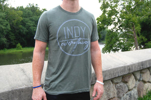 LOGO TEE - MILITARY GREEN - Indy Over Everything