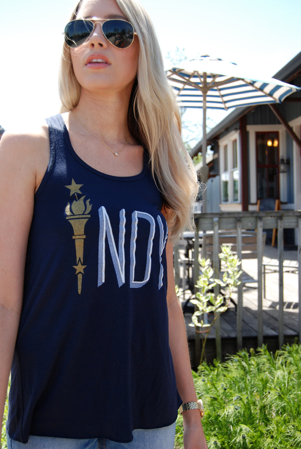 WOMEN'S FLOWY RACERBACK TANK - Indy Over Everything