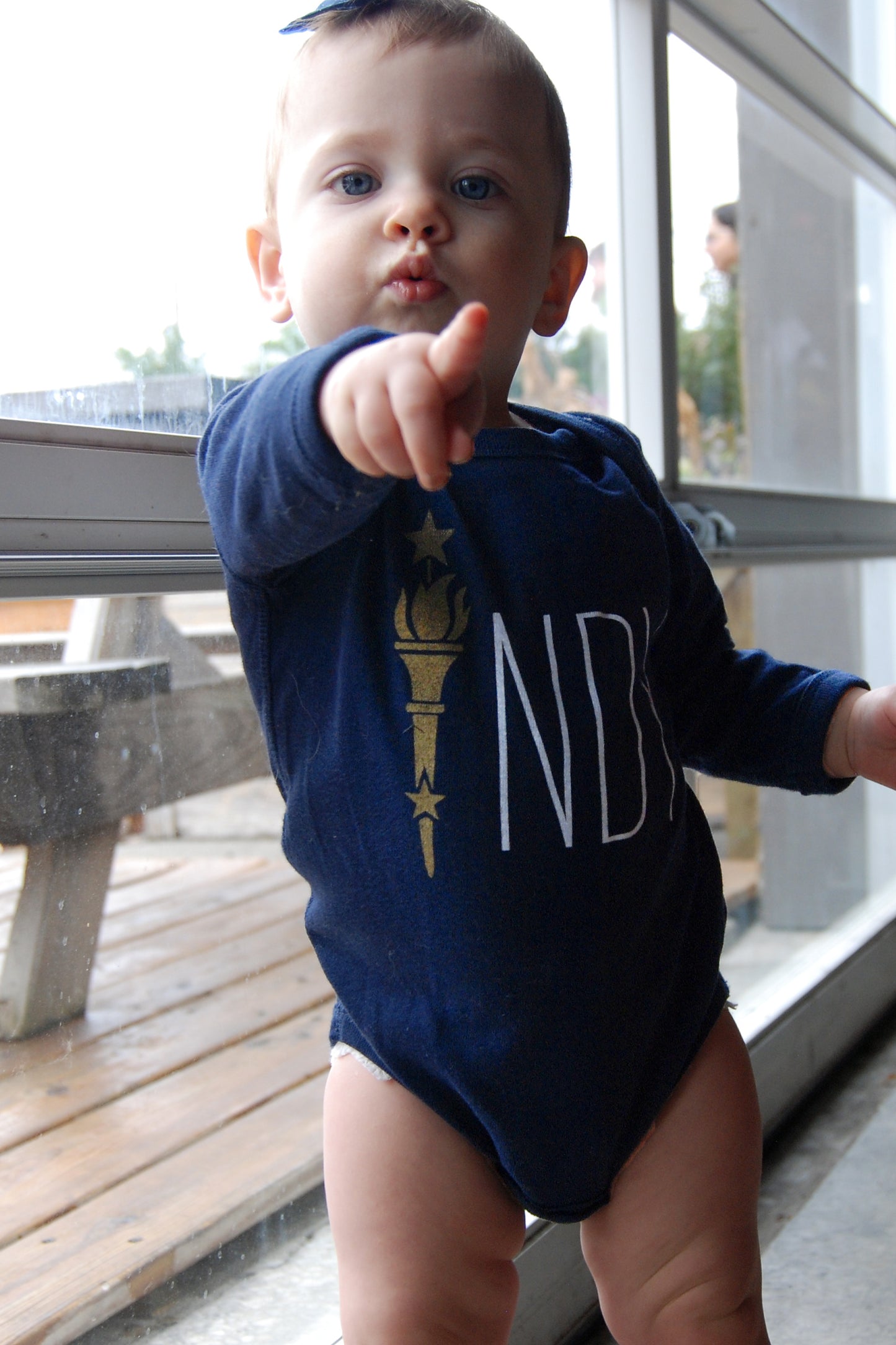 Torch Longsleeve Onesie - Indy Over Everything