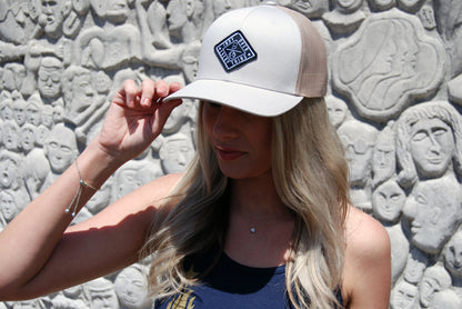 THE AVENUE TRUCKER HAT - TAN/TAN - Indy Over Everything
