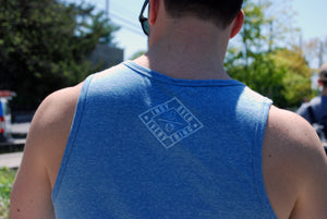 MENS LOGO TANK - BLUE - Indy Over Everything