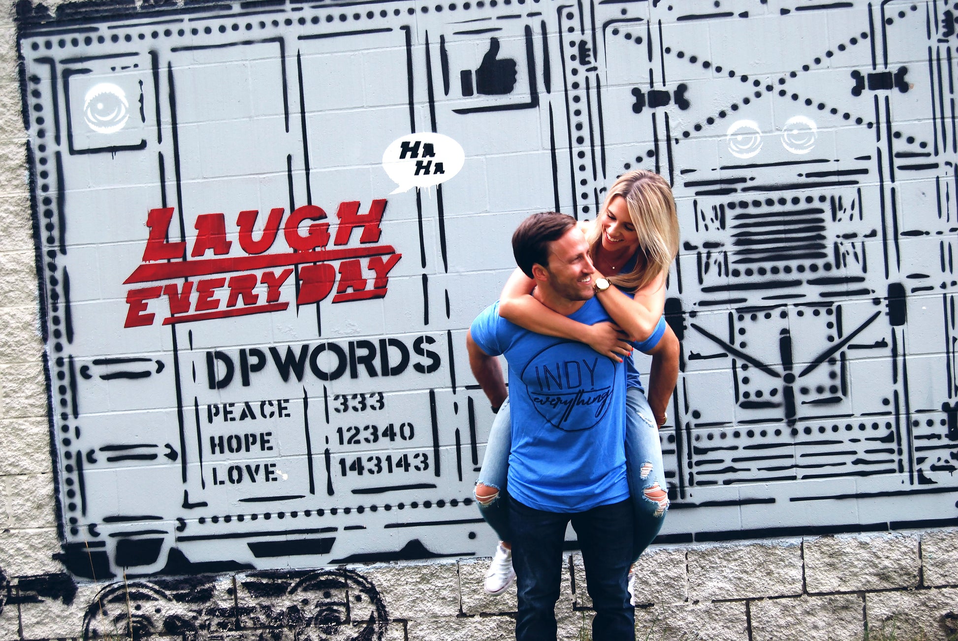 LOGO TEE - BLUE - Indy Over Everything
