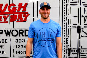 LOGO TEE - BLUE - Indy Over Everything