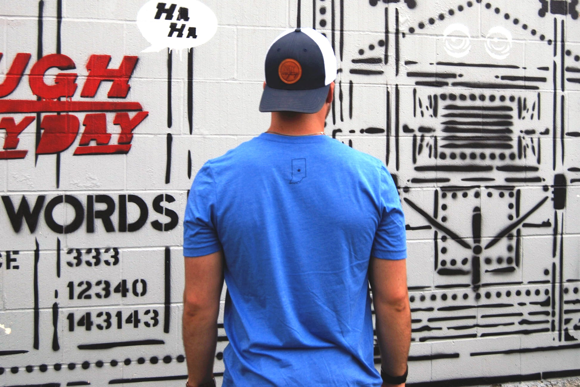 LOGO TEE - BLUE - Indy Over Everything
