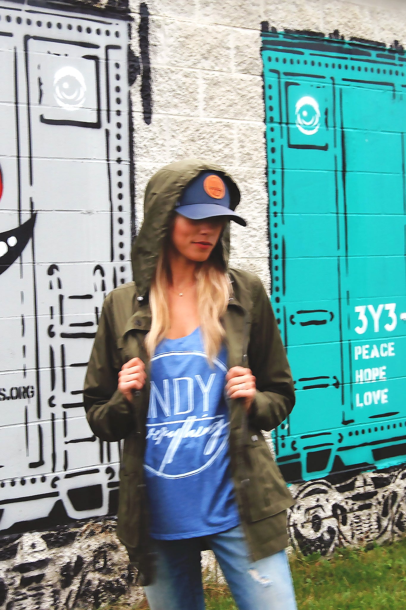 Relaxed Fit Logo Tank - Indy Over Everything