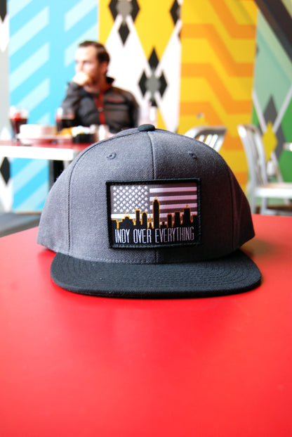 SKYLINE HAT - WOLF GREY / BLACK - Indy Over Everything