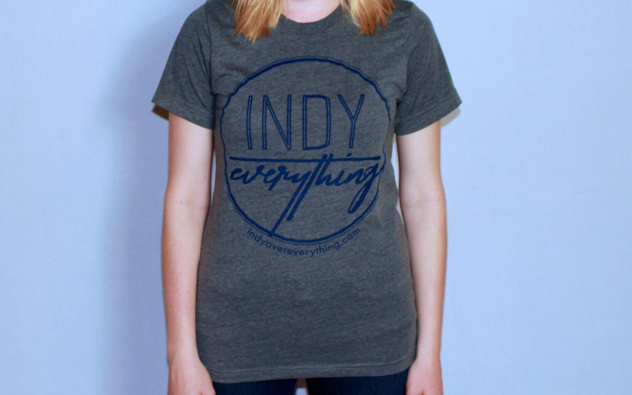 LOGO TEE - GREY - Indy Over Everything