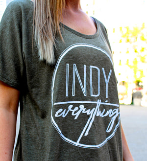 WOMENS LOGO RELAXED-FIT TEE - Indy Over Everything