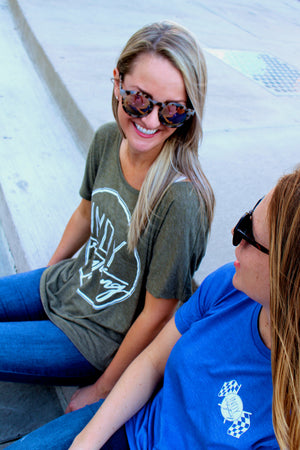 WOMENS LOGO RELAXED-FIT TEE - Indy Over Everything