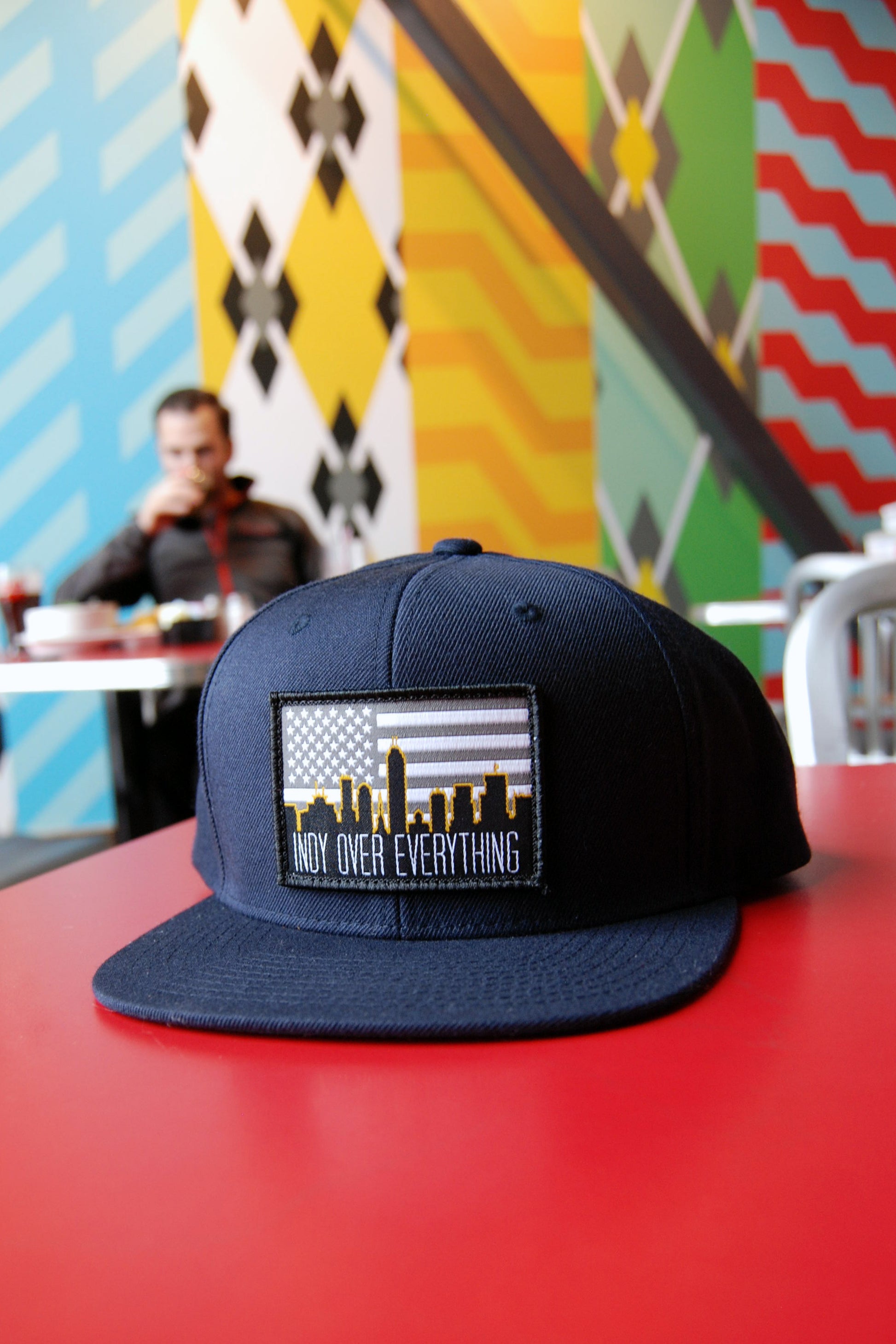 SKYLINE HAT - NAVY - Indy Over Everything