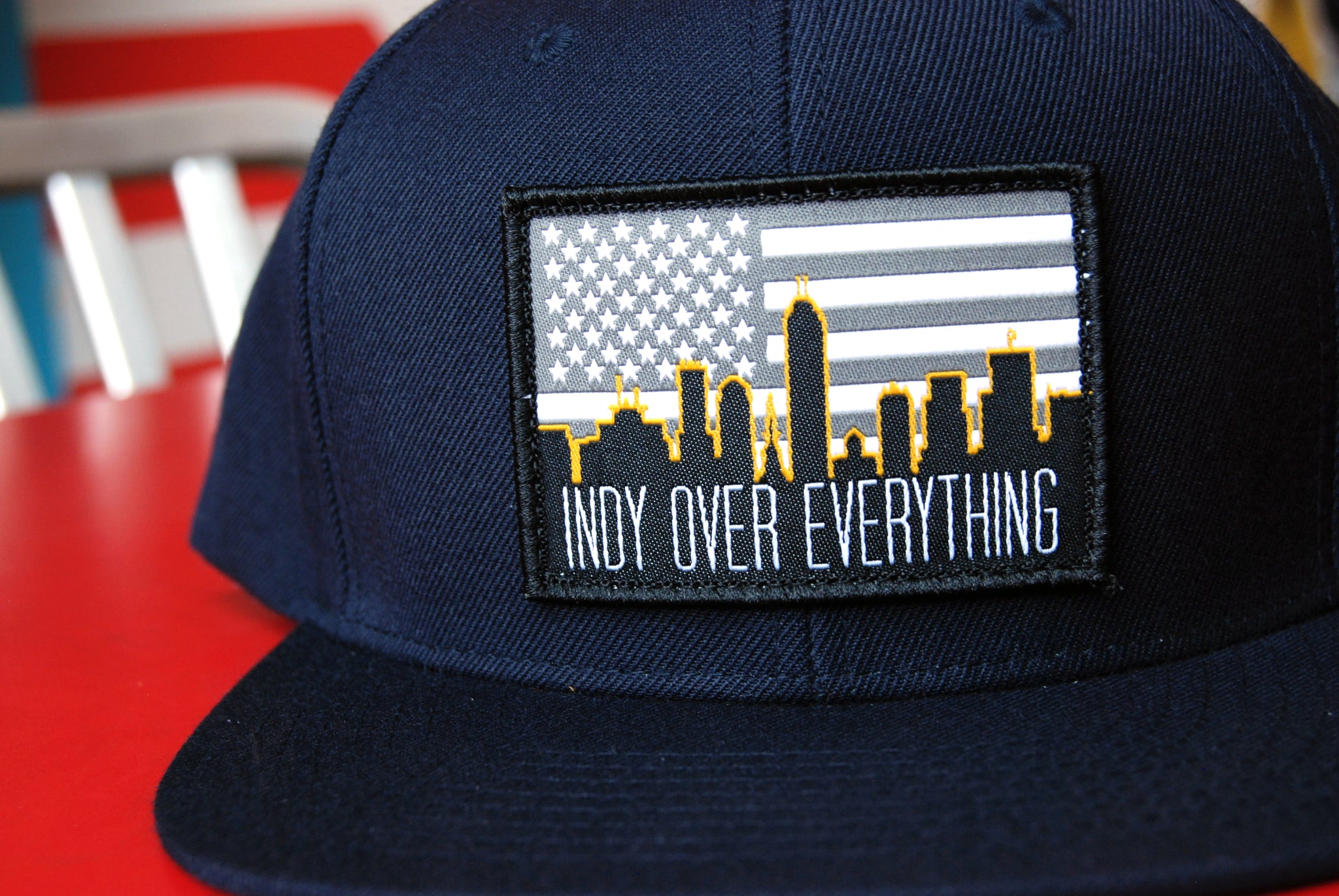 SKYLINE HAT - NAVY - Indy Over Everything