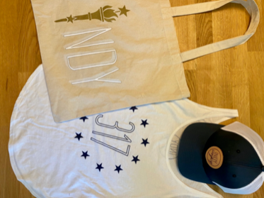 Circle of Stars Ladies Tank - White