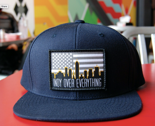 SKYLINE HAT - NAVY - Indy Over Everything
