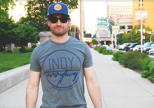 LOGO TEE - GREY - Indy Over Everything